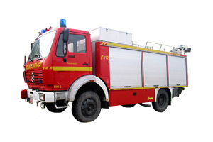 Wohnkabinen / Offroad-LKW - Leerkabine: Mercedes 1222 Allrad - Feuerwehrauto