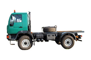 Wohnkabinen / Offroad-LKW - Hilfsrahmen: Basis MAN 10.220 L 2000