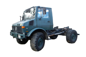 Wohnkabinen / Offroad-LKW - Hilfsrahmen: Basis Mercedes Unimog 1300