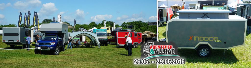 Messestand auf der "Abenteuer und Allrad 2016" in Bad Kissingen