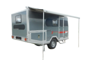 Offroad-Caravan X-Indoor / Produkt: Offroad-Wohnkabine auf Einachser-Fahrgestell / Komplettausbau