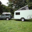 Offroad-Caravan X-Indoor / Produkt: Offroad-Wohnkabine auf Einachser-Fahrgestell / Hubdach für Land Rover Defender