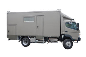 Wohnkabinen / Offroad-LKW - Basis: FUSO Canter 4x4 mit Dacherhöhung