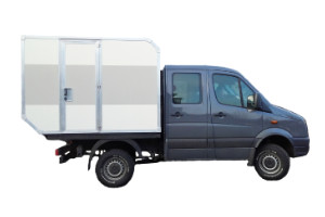 Wohn- und Leerkabinen / Selbstbau – Produkt: Wohnkabine – Basis VW Crafter Allrad Doka