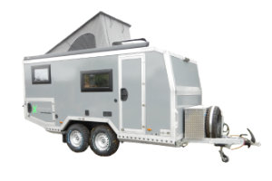 Offroad-Caravan X-Indoor / Produkt: Offroad-Wohnkabine auf Einachser-Fahrgestell / Modell Tandem