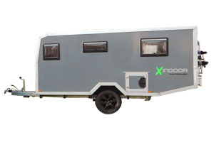 Offroad-Caravan X-Indoor / Produkt: Offroad-Wohnkabine auf Einachser-Fahrgestell / Modell Extra-Lang