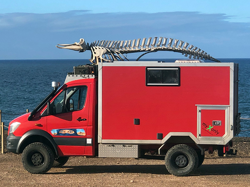 Moser Fahrzeugbau / Kunden - Urlaubsreise mit einem Mercedes Sprinter 4x4 Igelhaut nach Spanien - Lanzarote Fuerteventura Gran Canaria Teneriffa