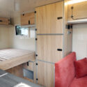 Offroad-Caravan X-Indoor / Produkt: Offroad-Wohnkabine auf Einachser-Fahrgestell / Modell mit 15 Zoll Bereifung