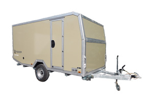 Offroad-Caravan X-Indoor / Produkt: Offroad-Wohnkabine auf Einachser-Fahrgestell / Modell Schweiz XL mit Zulassung für die Schweiz